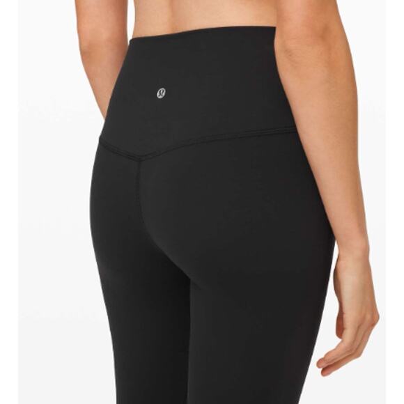 Lululemon Align High-Rise Crop 23" Black Nulu Leggings – Size 10 - Picture 4 of 9